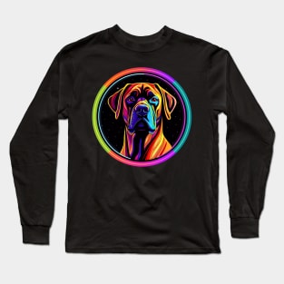 Boerboel Cosmic Space Dogs Galaxy Astronaut Long Sleeve T-Shirt